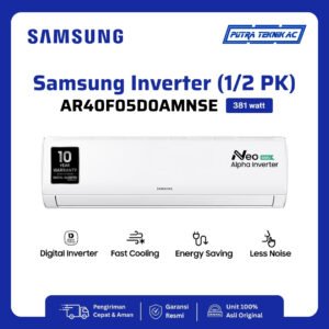 AC Samsung Inverter ½ PK tipe AR40F05D0AMNSE — foto 1