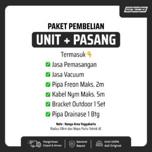 AC Panasonic Standard ½ PK tipe YN5AKJ — foto 6