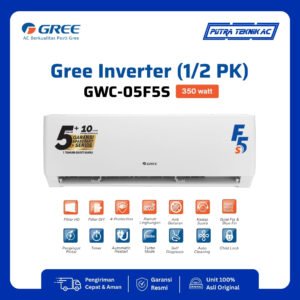 AC Gree Inverter ½ PK tipe GWC-05F5S — foto 1