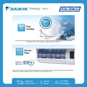 AC Daikin Beta Inverter ½ PK tipe STKE15YV — foto 3