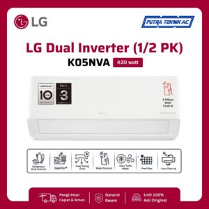 AC LG Dual Inverter ½ PK tipe K05NVA — foto 1